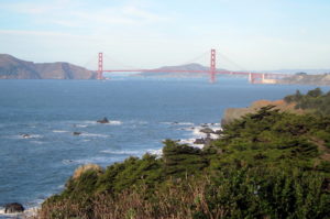 View of Golden Gate Bridge from Lands End
